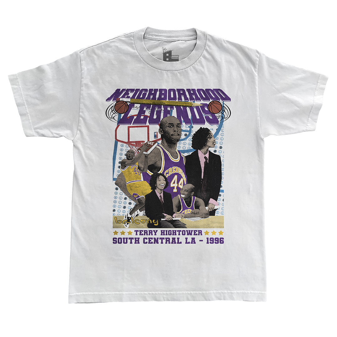 TERRY HIGHTOWER Tee (White/Purple)