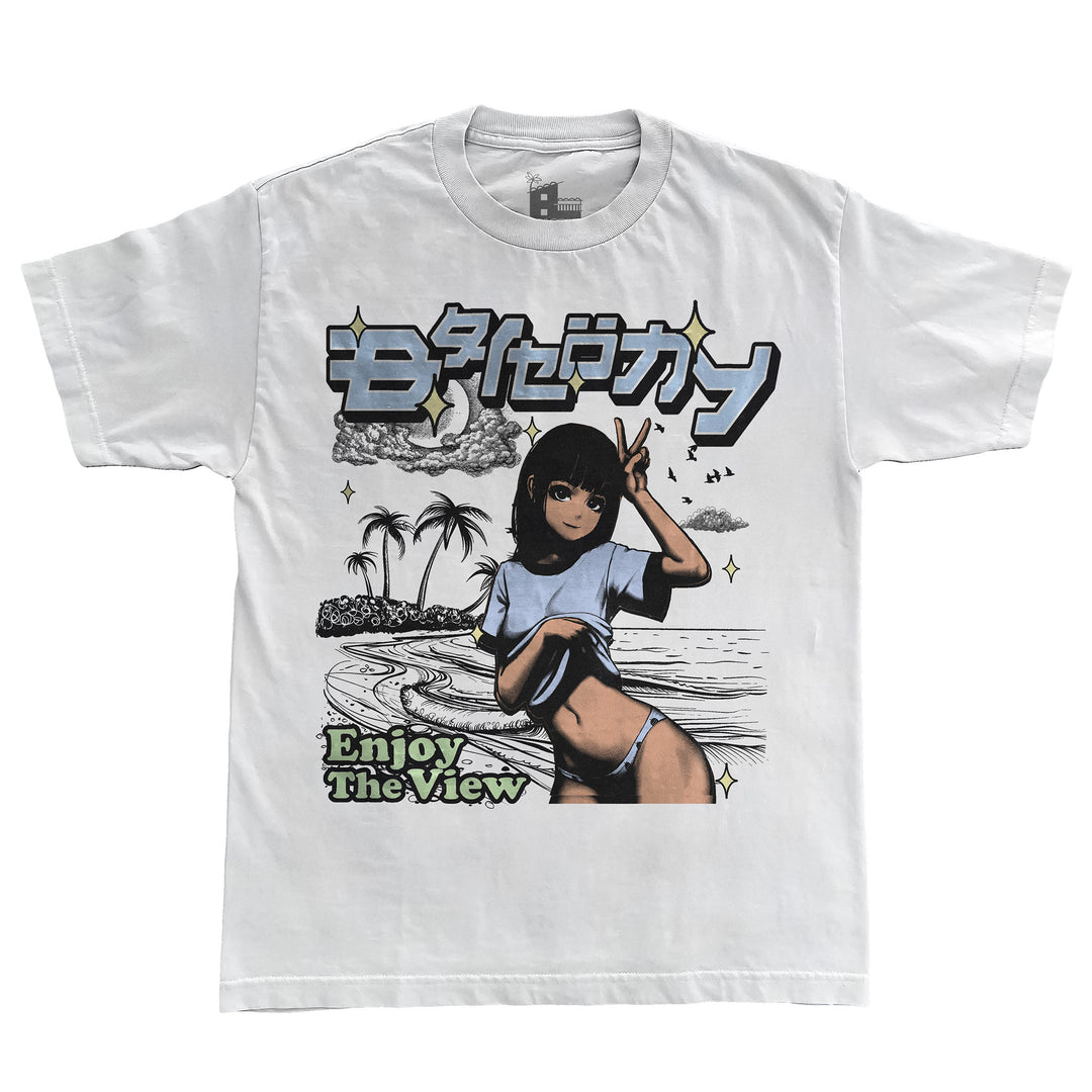 ENJOY THE VIEW Tee (Light Blue) - Balcony Life$tyle