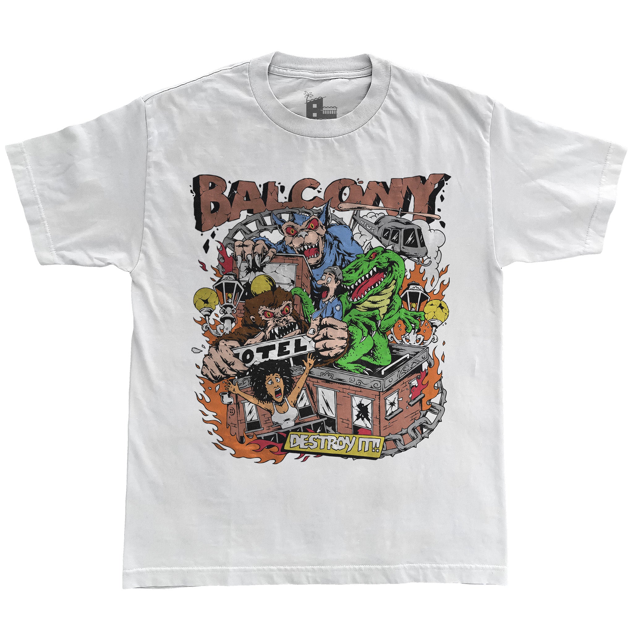 RAMPAGE Tee (Black/White) - Balcony Life$tyle